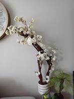 Kunstplant met witte bloesem in pot, Ophalen of Verzenden, Nieuw, Binnen