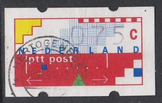 Nederland 1989 AU8 Automaatstrook 75c, Gest Den Bosch, Ophalen of Verzenden, Na 1940, Gestempeld