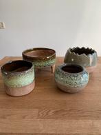 Bloempotten, groen, steen, Huis en Inrichting, Ophalen of Verzenden, Zo goed als nieuw, Minder dan 50 cm, Overige typen