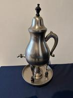 Tinnen koffie kan met oliebrander en plaat, Ophalen of Verzenden