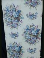 14040 Origineel vintage behang bloemenboeket 60s blauw swiet, Huis en Inrichting, Stoffering | Behang, Ophalen of Verzenden, 75 m² of meer