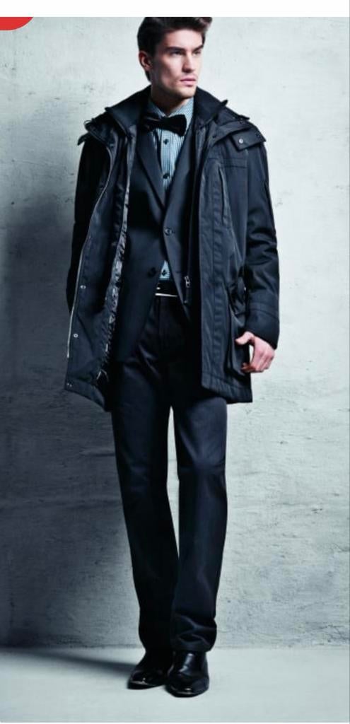 Stijlvolle Matinique herenjas - Maat S, Ophalen of Verzenden, Gedragen, Maat 46 (S) of kleiner, Blauw