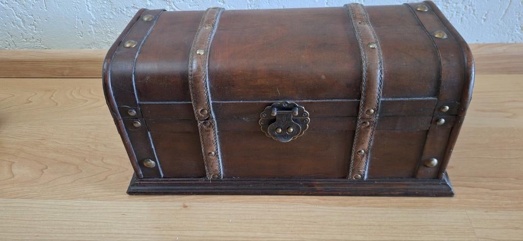 Houten koffer, Ophalen, Minder dan 50 cm, Gebruikt, Minder dan 25 cm