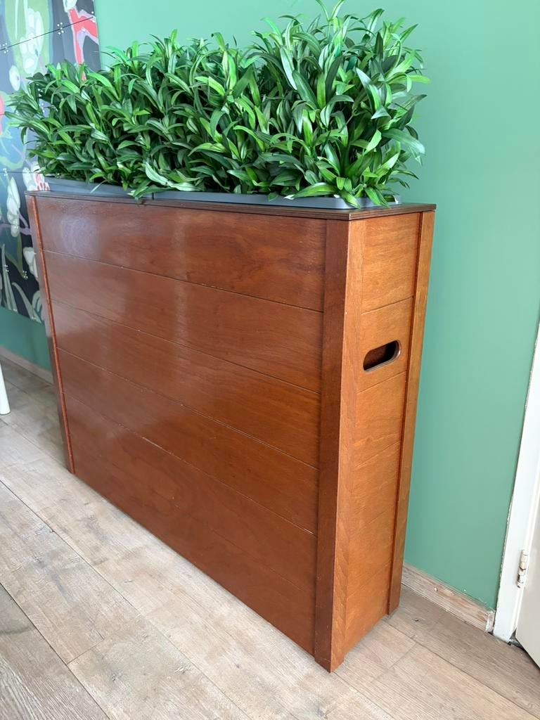 Prachtige plantenbak met kunstplanten, Tuin en Terras, Balkon, Nieuw, Ophalen of Verzenden, Rechthoekig