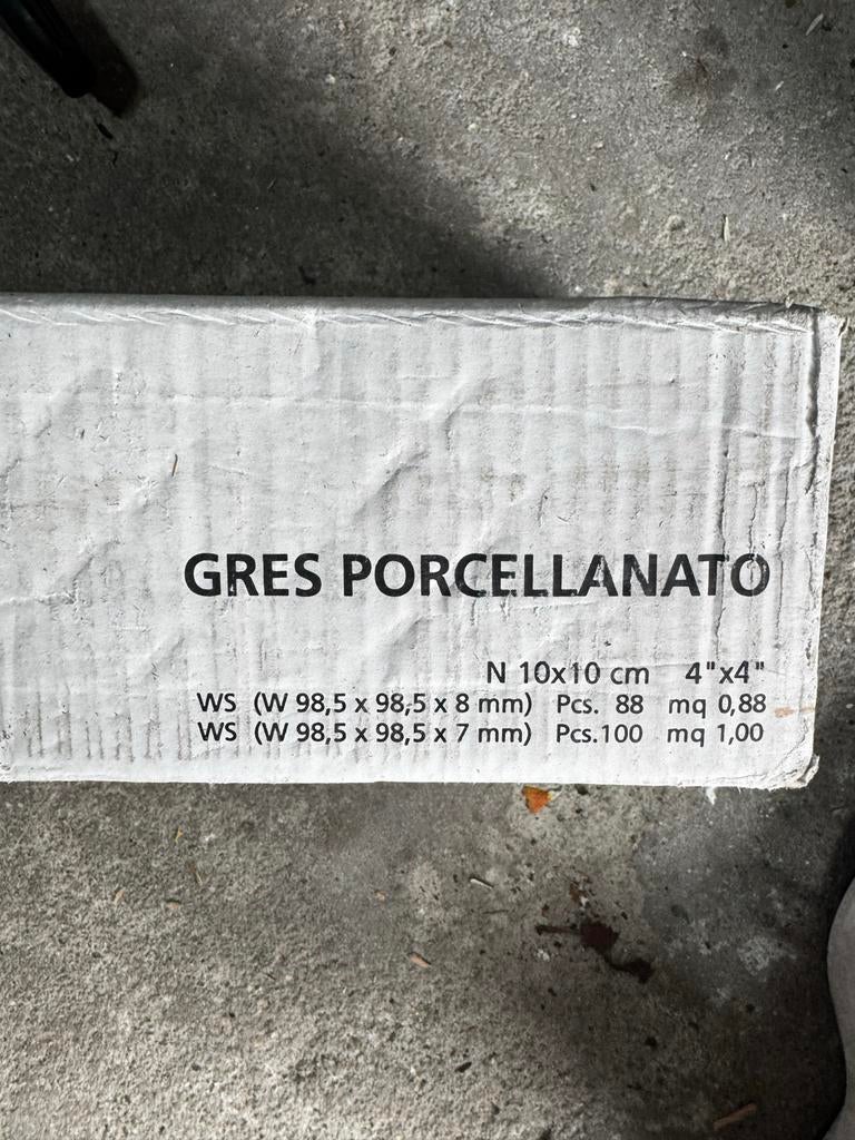 Decoratieve wandtegels - GRES PORCELLANATO 10x10 cm, Nieuw, Ophalen of Verzenden, Minder dan 20 cm, Minder dan 5 m²