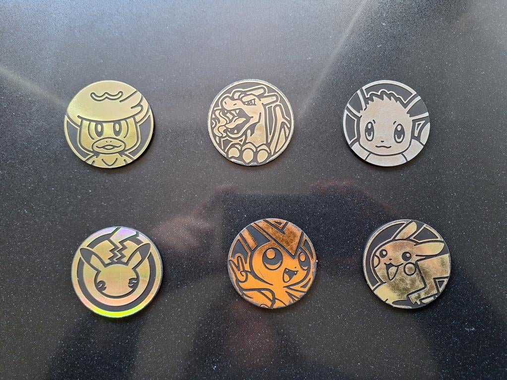 Grote Pokémon Munten Collectie - Diverse Karakters, Ophalen of Verzenden, Gebruikt, Overige typen