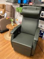 Sta op stoel Relaxfauteuil Fitform 574 diepgroen leer, Ophalen of Verzenden, Zo goed als nieuw, Leer, 50 tot 75 cm