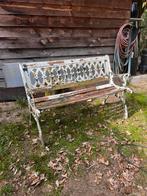 Antieke tuinbank - Opknapper, Tuin en Terras, Tuinbanken, Ophalen of Verzenden, Zo goed als nieuw, Hout