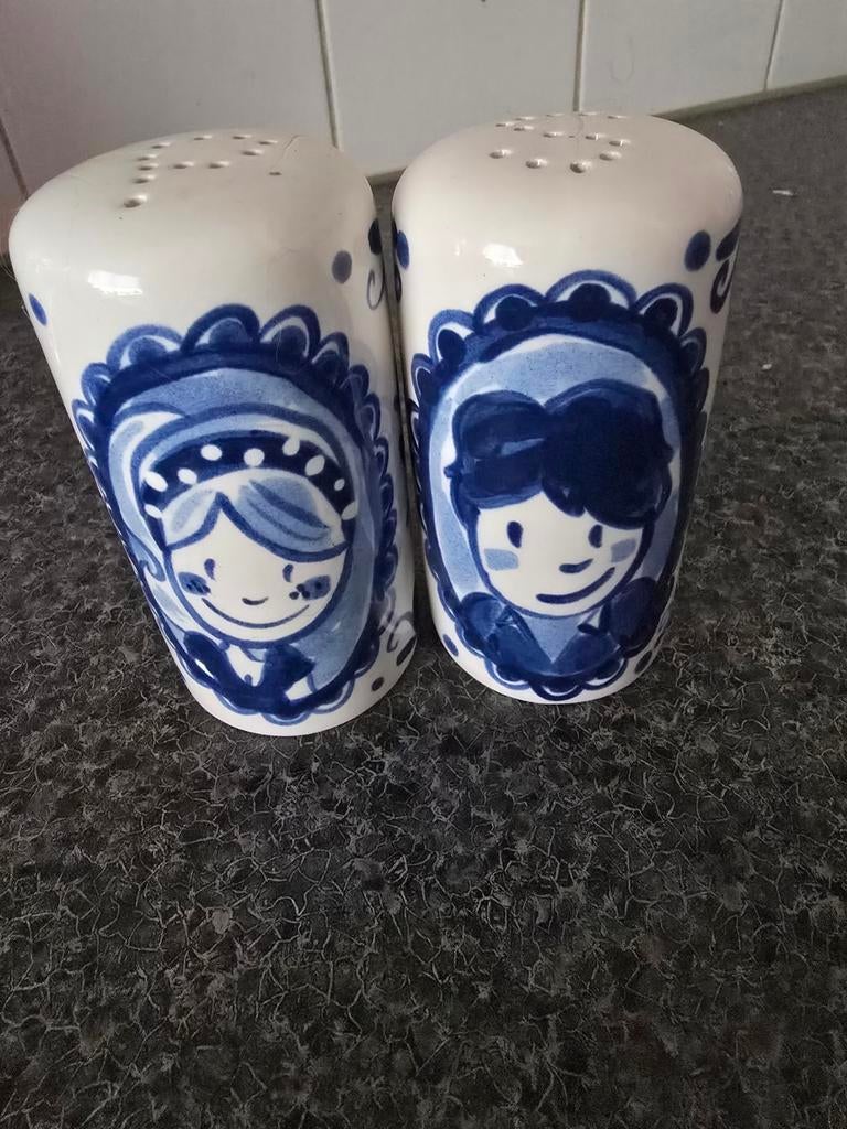 Blond Amsterdam Delfts Blond Peper en Zout Vaatje (set), Overige materialen, Ophalen of Verzenden, Zo goed als nieuw, Vaatwasserbestendig