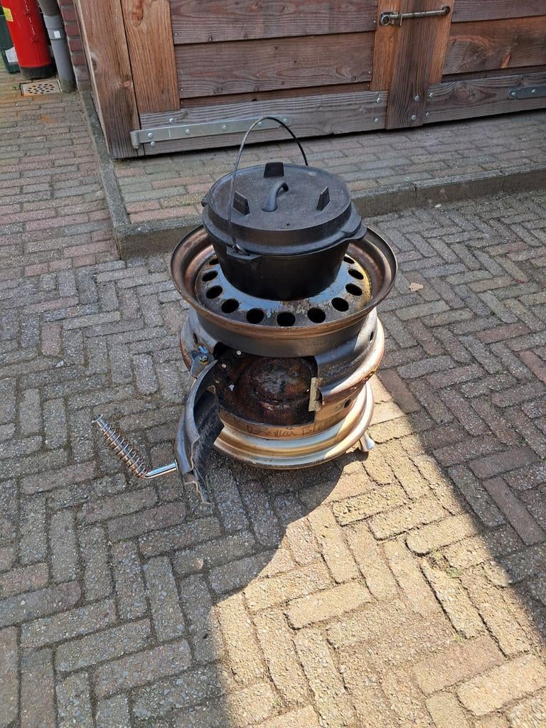 Zelfgemaakte Rocket Stove / Houtkachel, Tuin en Terras, Ophalen of Verzenden, Nieuw