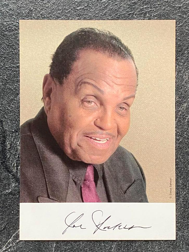 Handtekening Joe Jackson - vader Michael Jackson, Hobby en Vrije tijd, Overige Hobby en Vrije tijd, Nieuw, Ophalen of Verzenden