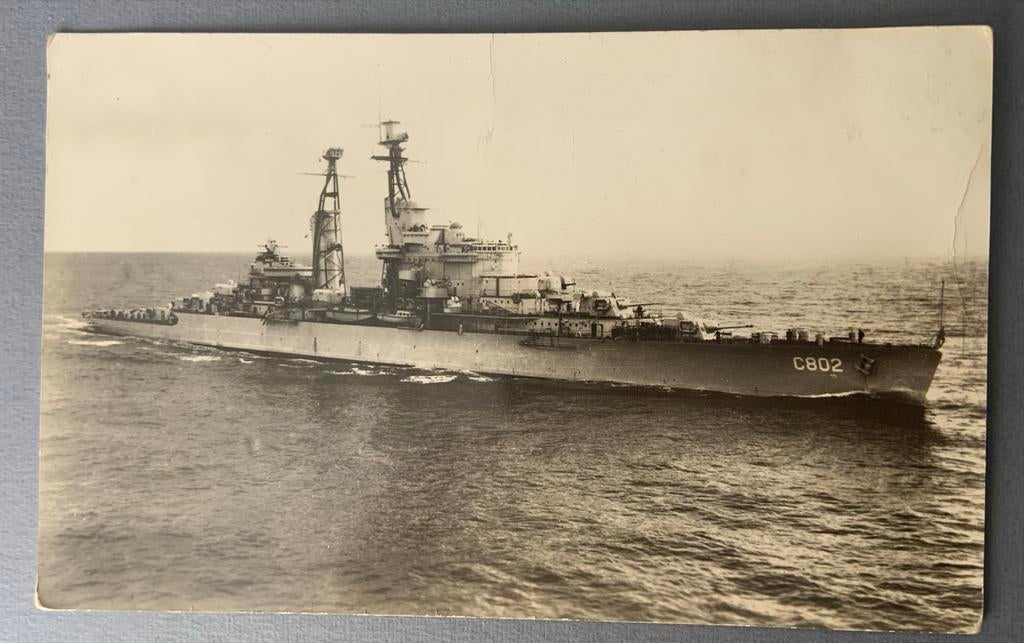 Hr. Ms. De Zeven Provinciën, Verzamelen, Ophalen of Verzenden, Gebruikt, Kaart, Foto of Prent