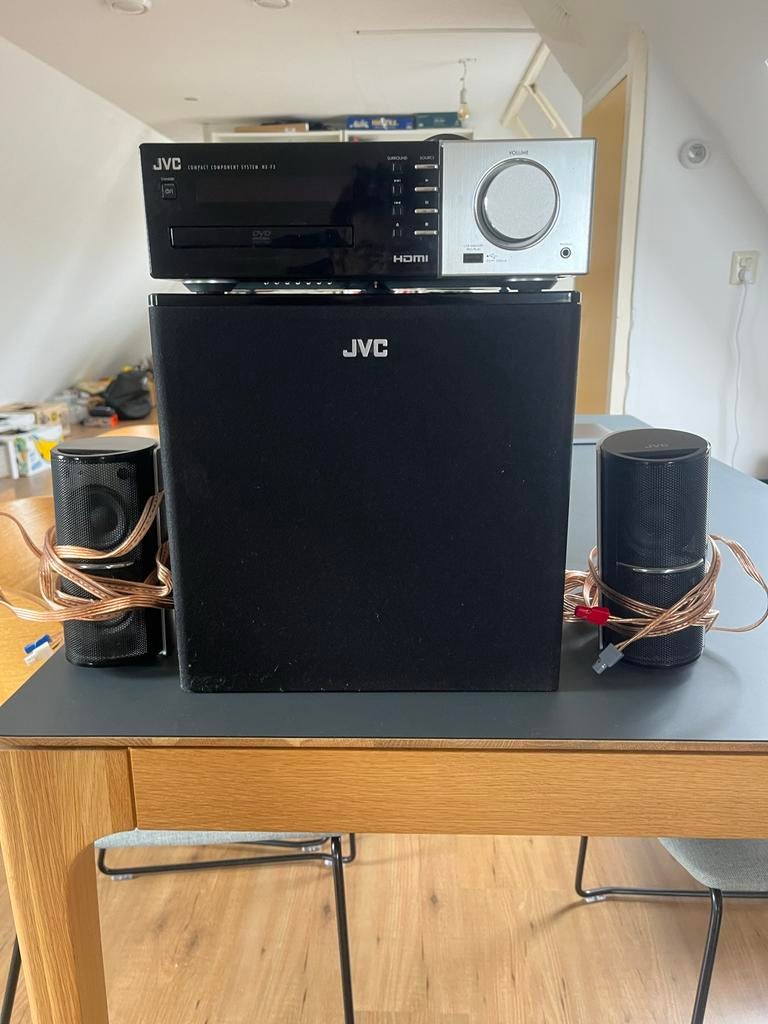 JVC NX-F3 Compact Home Theater Systeem - HDMI & DVD/CD, Ophalen, Gebruikt, JVC, 2.1-systeem