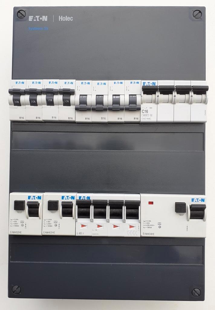 Holec Eaton Kookgroep meterkast groepenkast stoppenkast 3fas, Doe-het-zelf en Verbouw, Elektra en Kabels, Gebruikt, Overige typen