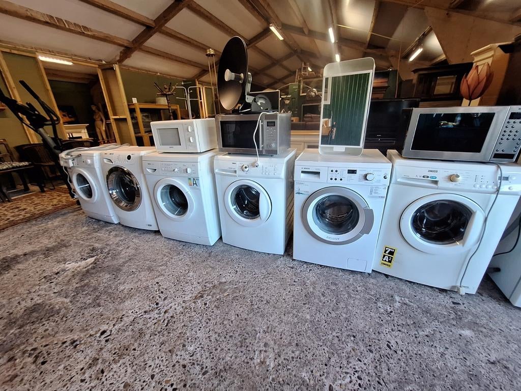 Partij wasmachines afkomstig uit boedelontruiming bosch, Ophalen, Gebruikt, Voorlader, 85 tot 90 cm
