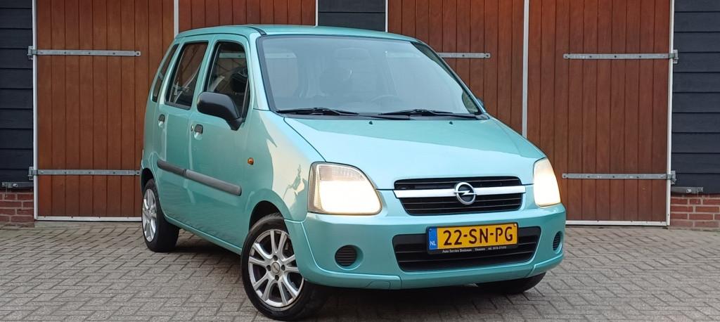 Opel Agila 1.2-16V Essentia, Bluetooth, All seasonbanden, NA, Auto's, Stof, 4 cilinders, 1229 cc, Origineel Nederlands
