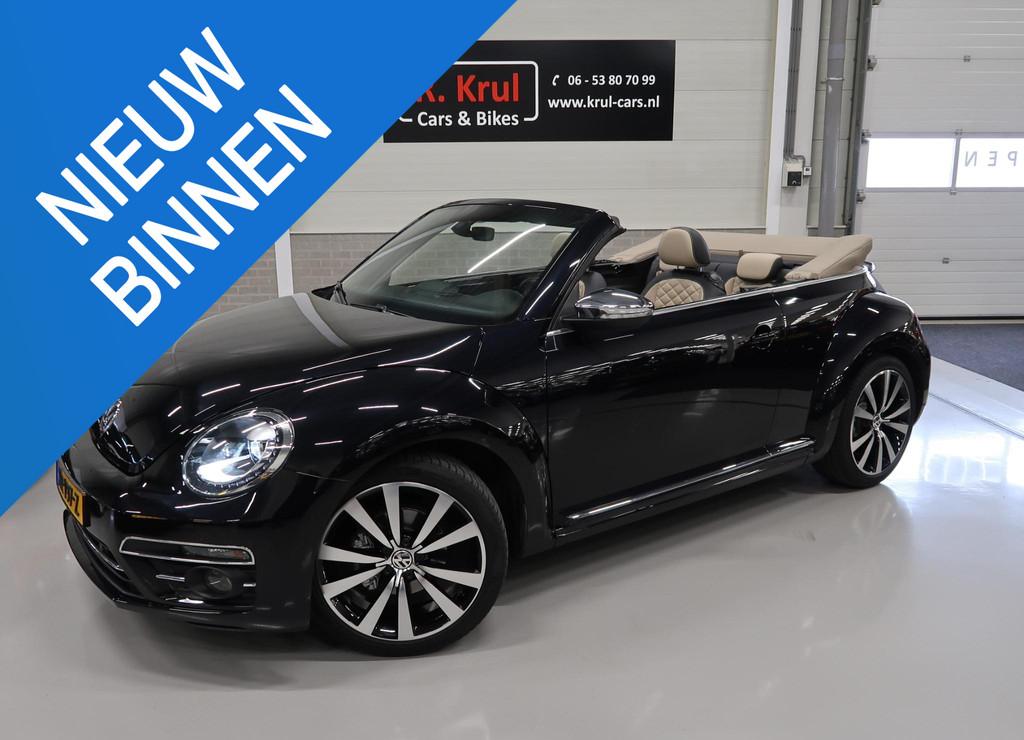 Volkswagen Beetle Cabriolet 1.4 TSI Exclusive Leer 19 inch S, Gebruikt, Zwart, Leder, Geïmporteerd