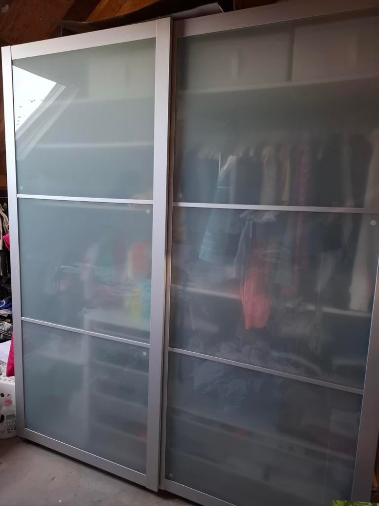 Ikea Lyngdal schuifdeuren Pax kast, Ophalen, 50 tot 75 cm, 200 cm of meer, 200 cm of meer