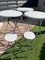 Statafels met krukken, Huis en Inrichting, Ophalen of Verzenden, Zo goed als nieuw