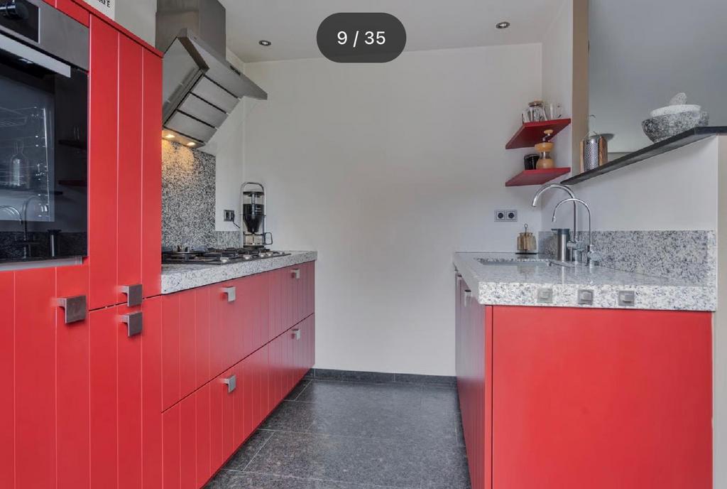 Complete keuken met Miele en Atag apparatuur, Huis en Inrichting, Ophalen, Zo goed als nieuw, Wit, Graniet of Steen