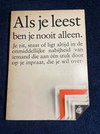 Boek:Als je leest ben je nooit alleen. Boekenweekessay 1975., Diverse auteurs, Ophalen of Verzenden, Meerdere auteurs, Gelezen
