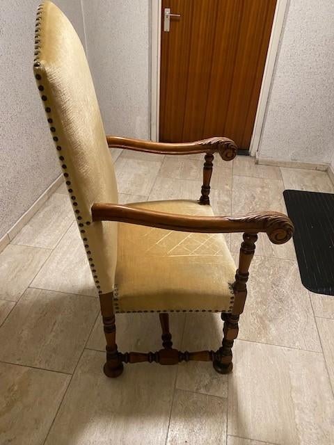 vintage heren bureaustoel, Ophalen, Gebruikt, Beige, Bureaustoel