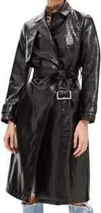 Trenchcoat, Ophalen of Verzenden, Zo goed als nieuw, Maat 38/40 (M), Zwart