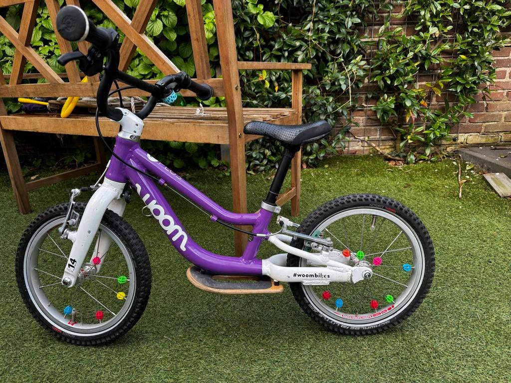 Woom 1 Plus loopfiets - 14 inch, Fietsen en Brommers, Fietsen | Kinderfietsjes, Gebruikt, Minder dan 16 inch, Ophalen