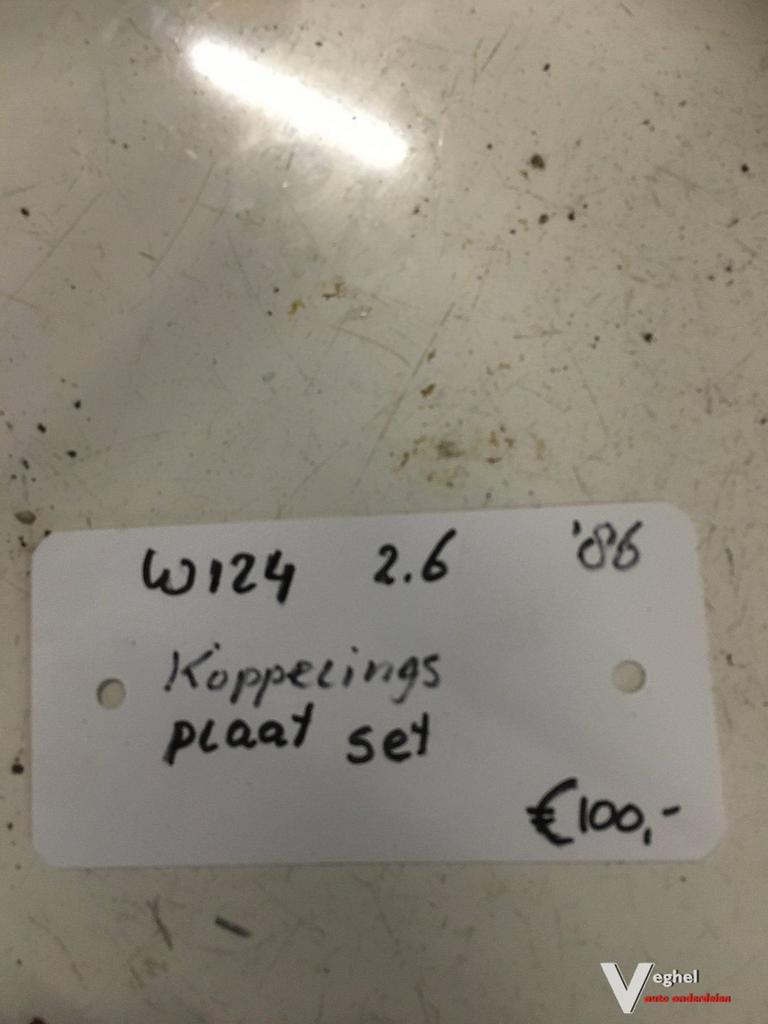 Mercedes W124 2.6  1986  Koppelingsplaat set, Auto-onderdelen, Transmissie en Toebehoren, Ophalen, Gebruikt, -, -