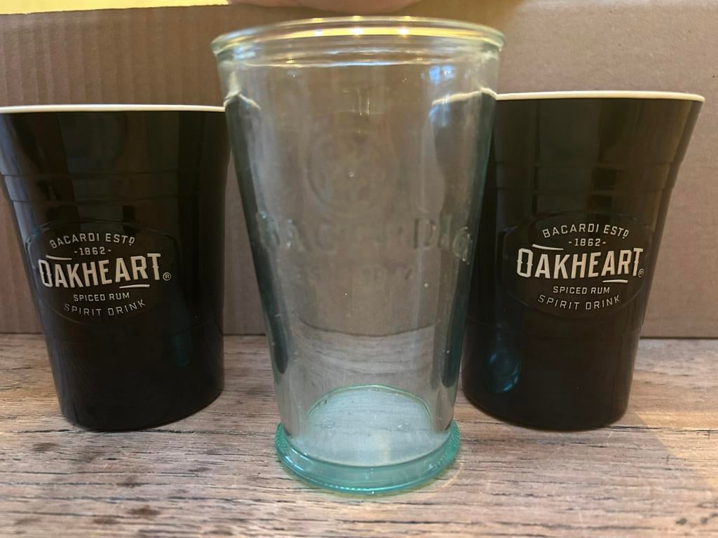 BACARDI GLAZEN / BEKERS, Ophalen of Verzenden, Zo goed als nieuw, Overige typen