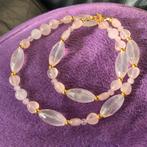 Rozenkwarts ketting & oorbellen ultieme liefde geluk SALE, Sieraden, Tassen en Uiterlijk, Kettingen, Nieuw, Verstelbaar, Ophalen of Verzenden