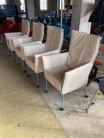 4 Montis Gerard vd Berg Chaplin Beige Leren Stoelen, Huis en Inrichting, Ophalen, Overige kleuren, Steenstraat 2 Dongen, Nieuw