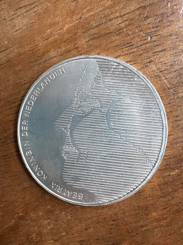 50 gulden munt 1984 Willem van Oranje, Koningin Beatrix, Zilver, Ophalen of Verzenden, Losse munt