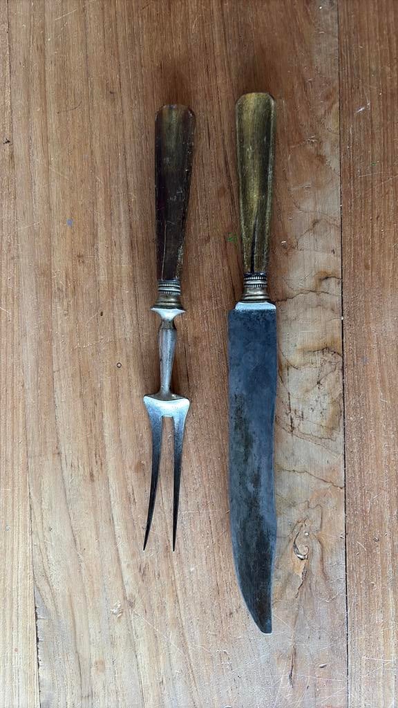 Vleesmes en vleesvork, Ophalen of Verzenden