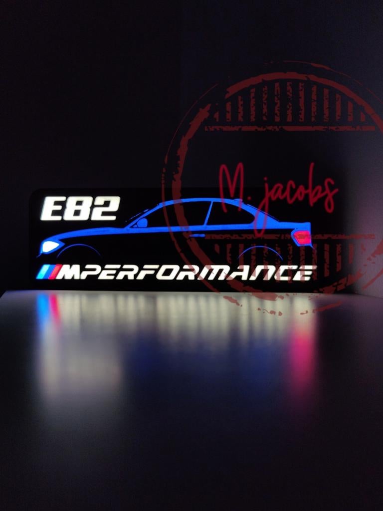 BMW E82 M Performance display, Ophalen of Verzenden, Nieuw, Lichtbak of (neon) lamp