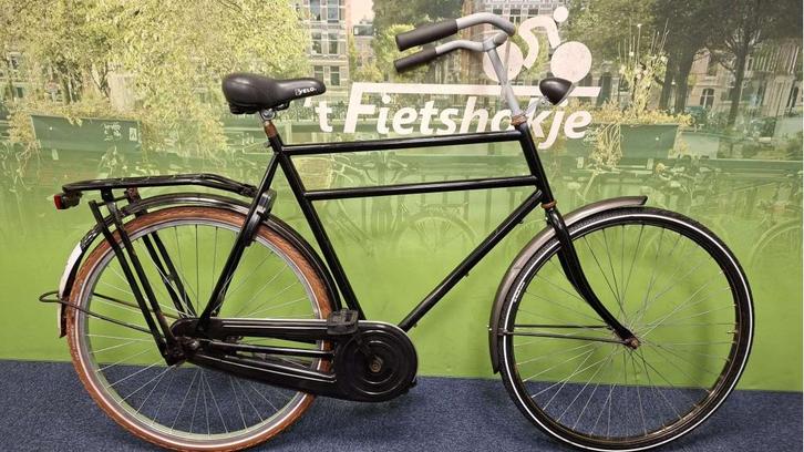 Fietshokje Raaks : Zwarte Herenfiets D60, Fietsen en Brommers, Fietsen | Heren | Herenfietsen, Zo goed als nieuw, 57 tot 61 cm
