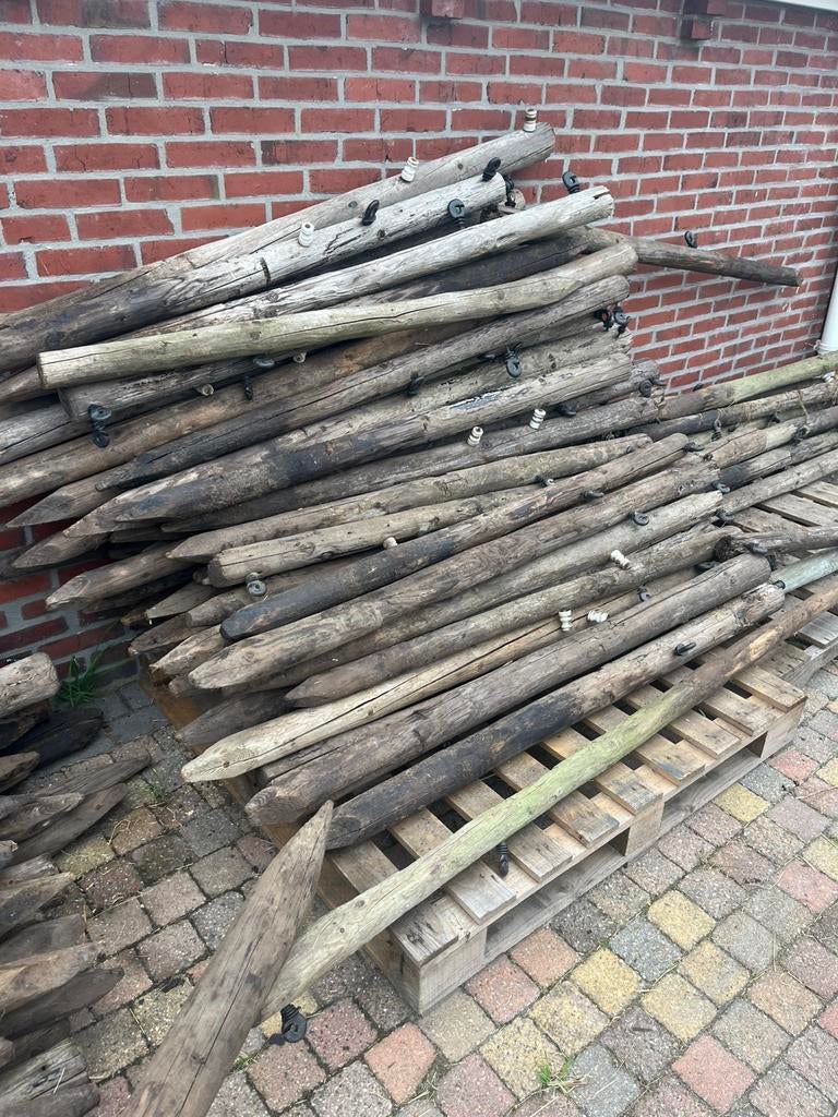 Partij weidepalen, Ophalen, Zo goed als nieuw, Minder dan 180 cm, Palen