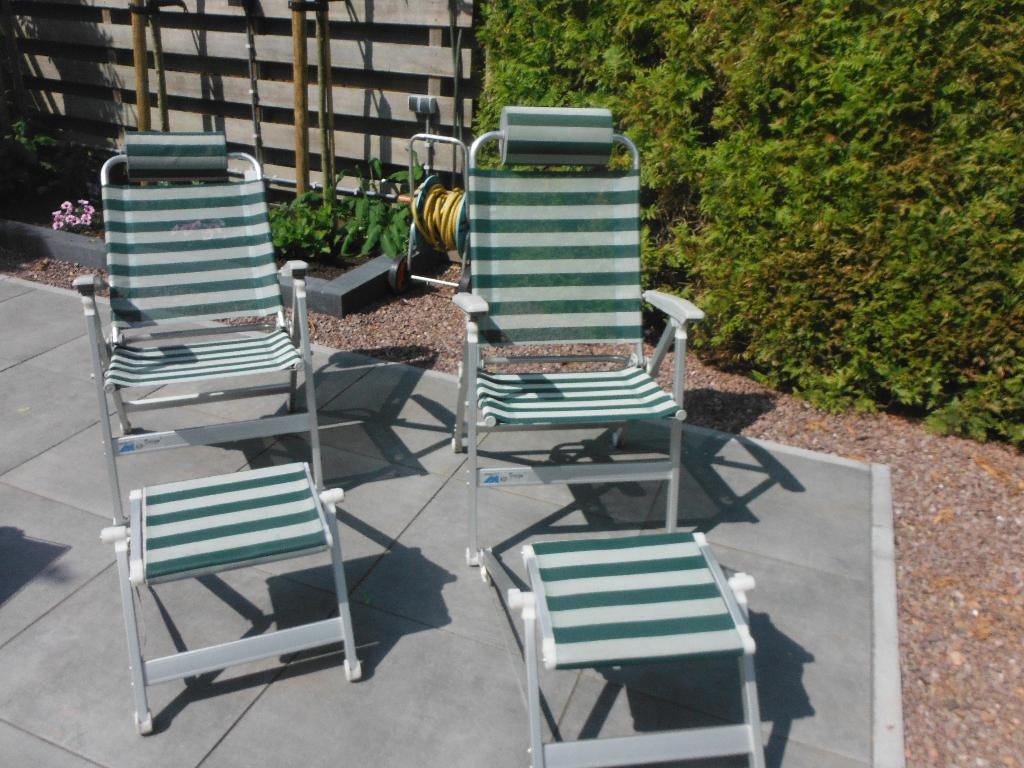 twee zgan Dukdalf Alu Design meerstanden campingstoelen, Caravans en Kamperen, Ophalen, Zo goed als nieuw, Campingstoel