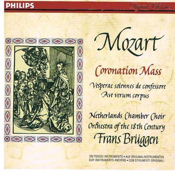 Mozart Brüggen Coronation Mass e.a. CD, Cd's en Dvd's, Cd's | Klassiek, Gebruikt, Orkest of Ballet, Classicisme, Ophalen of Verzenden