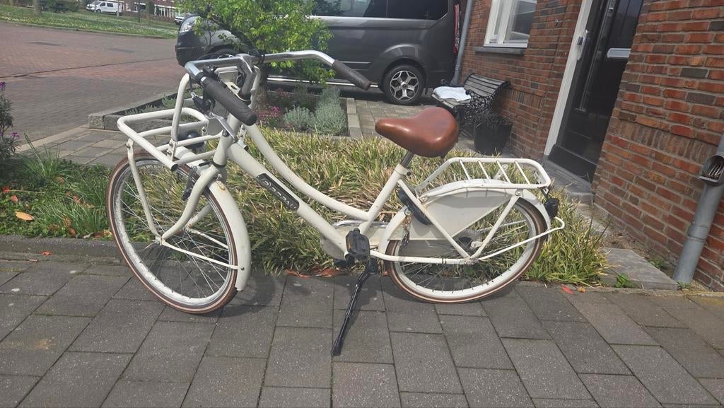 Popal kinderfiets 24 inch - Wit, Ophalen, Gebruikt, 20 inch of meer, Popal