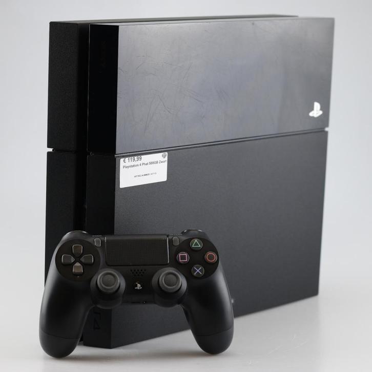 Playstation 4 Phat 500GB Zwart, Spelcomputers en Games, Spelcomputers | Sony PlayStation 4, Zo goed als nieuw