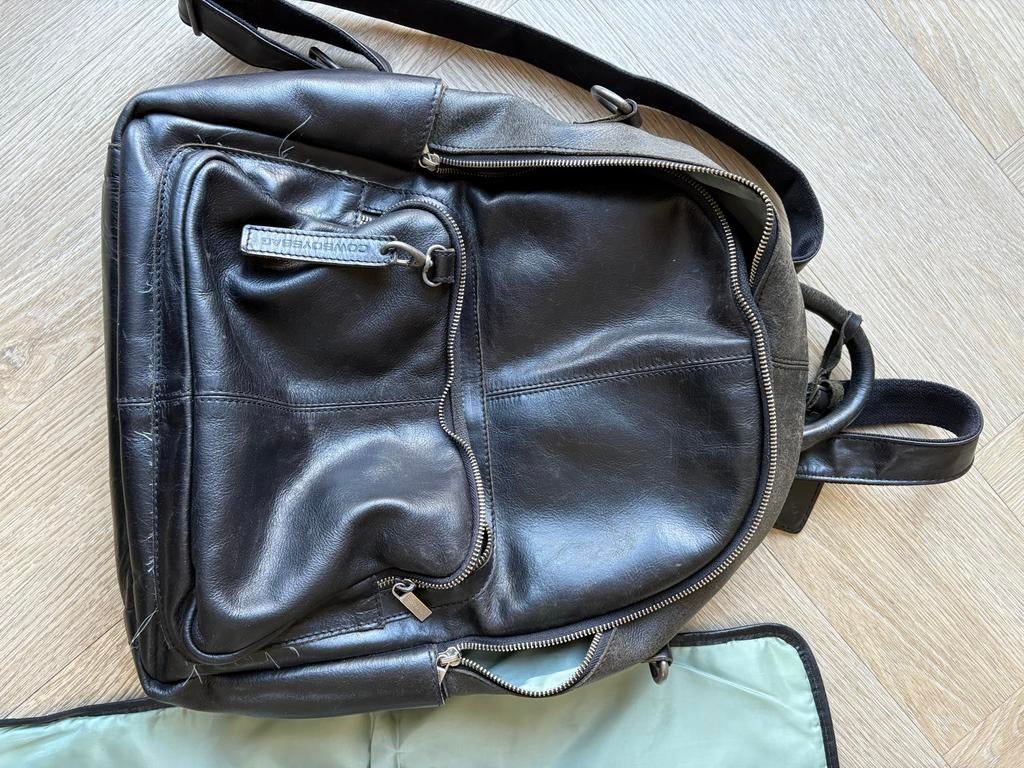 Cowboysbag Luiertas Rugzak met Verschoningsmatje & Haken, Ophalen of Verzenden, Zo goed als nieuw, Rugzak