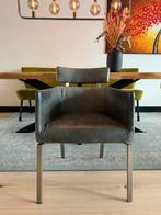 4 l’Ancora Design lederen eetkamerstoelen, Huis en Inrichting, Design l'ancora, Leer, Ophalen of Verzenden, Zo goed als nieuw