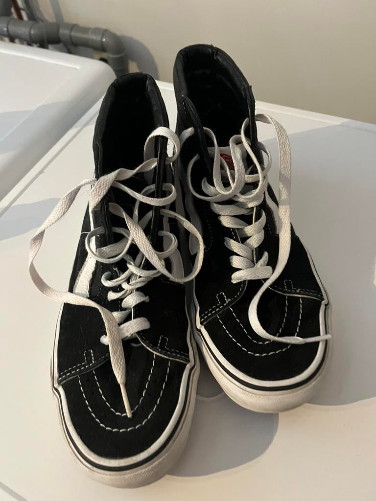 Hoge Vans sneakers, Ophalen of Verzenden, Zo goed als nieuw, Zwart, Sneakers of Gympen