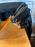 Zwilling J.A. Henckels Messenblok met Messenset, Ophalen of Verzenden, Gebruikt, Rvs of Chroom, Bestekset