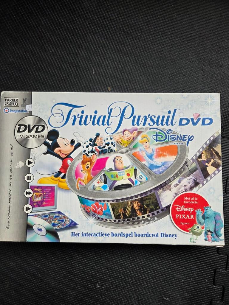 Trivial Pursuit Disney DVD editie, Hobby en Vrije tijd, Gezelschapsspellen | Bordspellen, Drie of vier spelers, Ophalen of Verzenden
