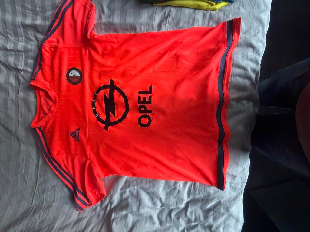 Feyenoord shirt oranje met Opel logo, Maat XL, Ophalen of Verzenden, Gebruikt, Shirt