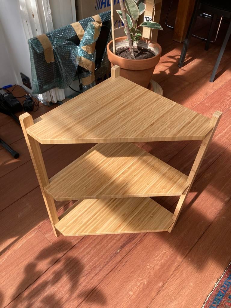 Bamboo corner shelf IKEA, Ophalen, Zo goed als nieuw