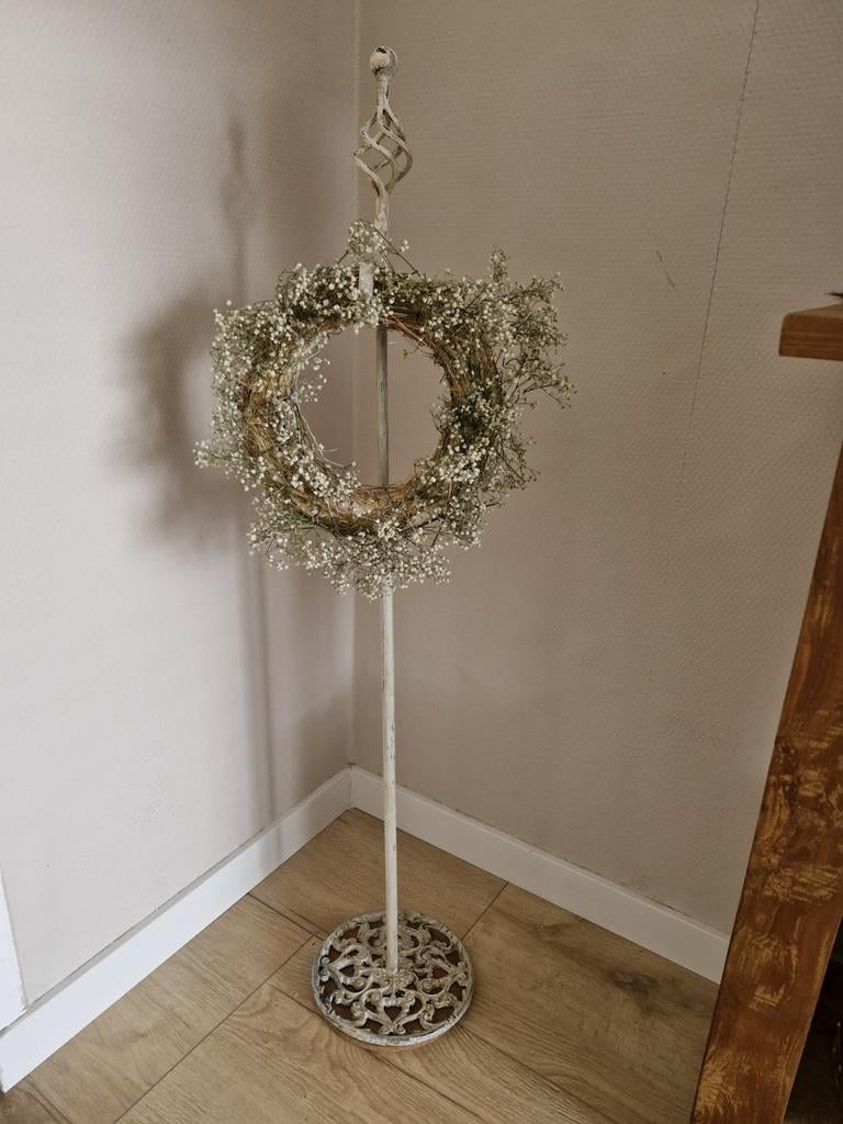 Mooie kransstandaard met krans, Ophalen of Verzenden, Gebruikt