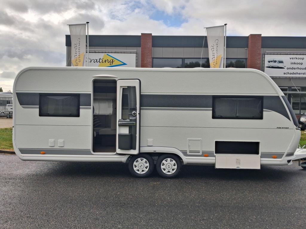 Hobby Prestige 620 CL NIEUW!! Enkele bedden!!, Caravans en Kamperen, Rondzit, Hobby, Schokbreker, Bedrijf